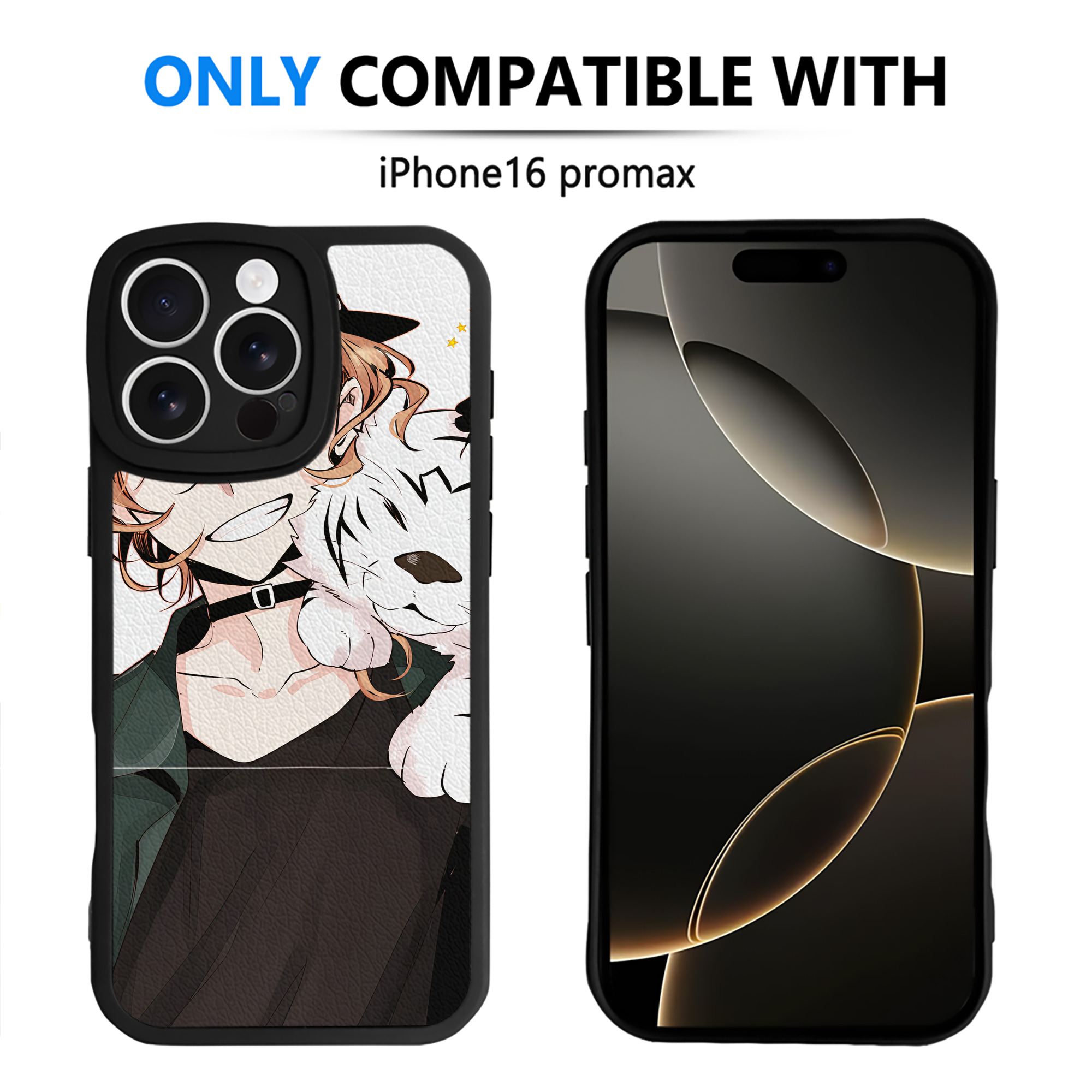 （画像用） 文豪ストレイドッグス Bungo Stray Dogs 【iPhone 16シリーズ対応】シリコンスマホケース（レザー調） 材質：シリコン